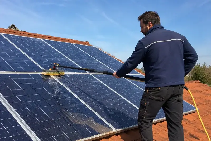 Nettoyage et entretien de panneaux solaires à Sainte-Terre